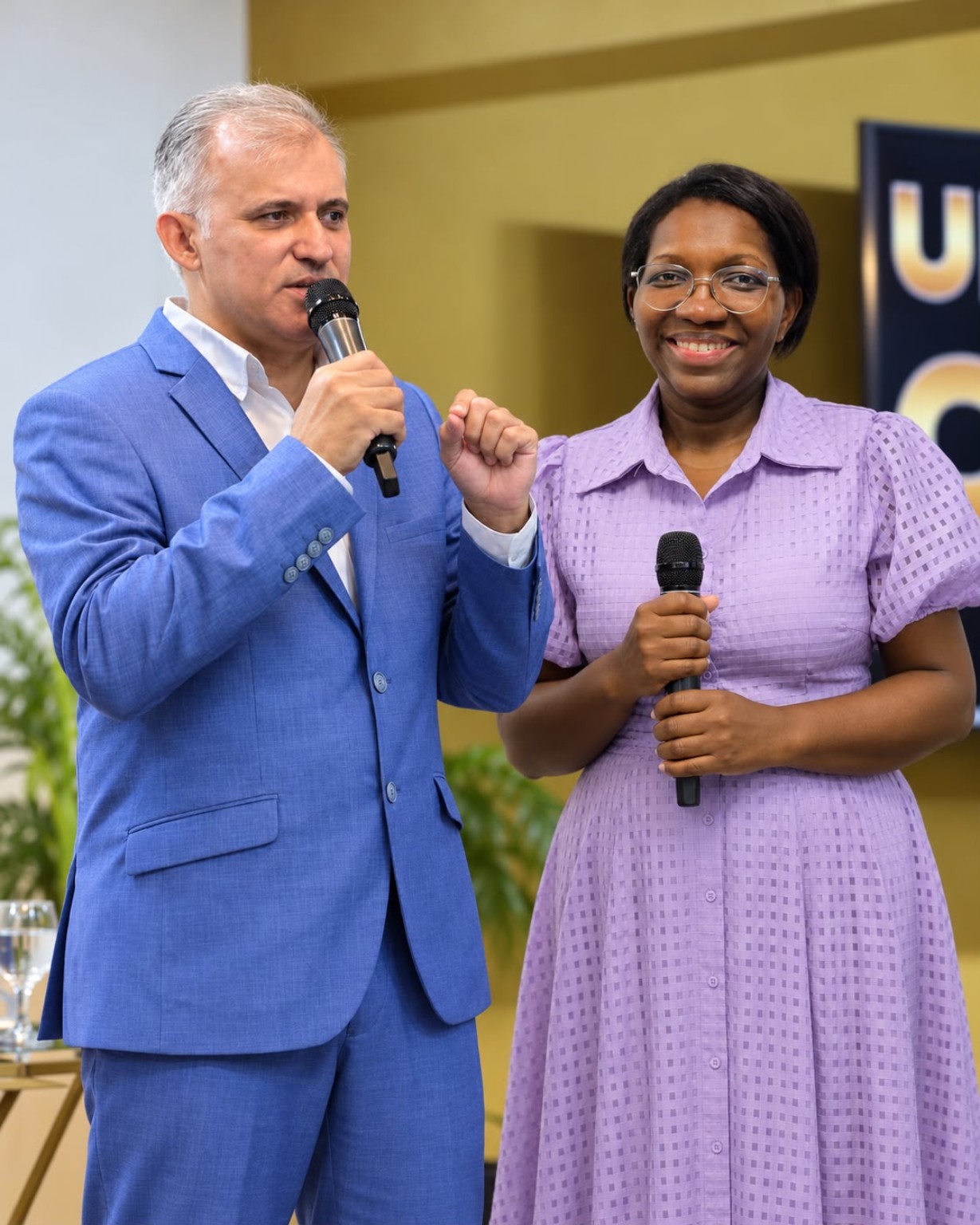 Pastor Sérgio e missionária Sandra, presidência da IPTS Portugal